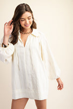 Load image into Gallery viewer, FINAL SALE Ivory Peter Pan Collar Dress
