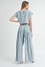 Load image into Gallery viewer, Powder Blue Trouser Pants Set

