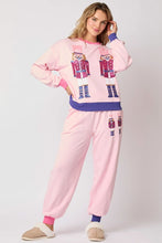 Load image into Gallery viewer, FINAL SALE Sequin Nutcracker French Terry Jogger Set
