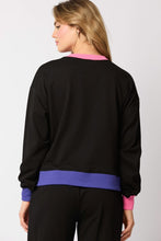 Load image into Gallery viewer, Black Sequin Nutcracker French Terry Jogger Set
