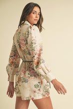 Load image into Gallery viewer, LAST ONE Cream Floral Long Sleeve Romper
