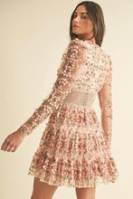 Load image into Gallery viewer, NEWEST ARRIVAL Pink Mauve Floral Lace Dress
