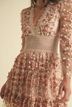 Load image into Gallery viewer, NEWEST ARRIVAL Pink Mauve Floral Lace Dress
