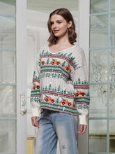 Load image into Gallery viewer, FINAL SALE Christmas Tree Farm Sequin Sweater
