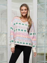 Load image into Gallery viewer, LAST ONE FINAL SALE Snow Sequin Sweater
