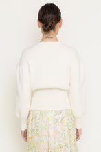 Load image into Gallery viewer, NEWEST ARRIVAL Cream Single Gold Button Cardigan
