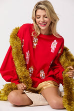 Load image into Gallery viewer, LAST ONE FINAL SALE Red All Over Sequin Nutcracker Sweater
