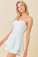 Load image into Gallery viewer, LAST ONE FINAL SALE White Velvet Sequin Tiered Romper Dress
