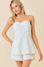 Load image into Gallery viewer, LAST ONE FINAL SALE White Velvet Sequin Tiered Romper Dress
