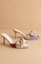 Load image into Gallery viewer, NEWEST ARRIVAL Floral Bow Kitten Heels
