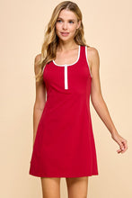 Load image into Gallery viewer, NEWEST ARRIVAL Crimson Red Athletic Dress
