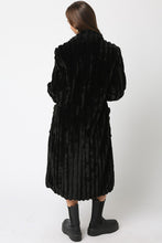 Load image into Gallery viewer, NEWEST ARRIVAL RESTOCKED Black Faux Fur Longline Coat
