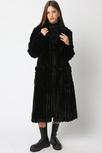 Load image into Gallery viewer, NEWEST ARRIVAL RESTOCKED Black Faux Fur Longline Coat
