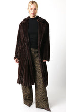 Load image into Gallery viewer, NEWEST ARRIVAL Brown Faux Fur Longline Coat
