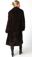 Load image into Gallery viewer, NEWEST ARRIVAL Brown Faux Fur Longline Coat
