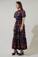 Load image into Gallery viewer, Black Palmero Midnight Poplin Maxi Dress
