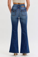 Load image into Gallery viewer, NEWEST ARRIVAL Dark Denim Double Waistband Flare Jeans
