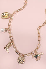 Load image into Gallery viewer, NEWEST ARRIVAL Gold Western Charm Necklace
