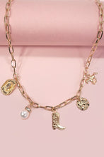 Load image into Gallery viewer, NEWEST ARRIVAL Gold Western Charm Necklace
