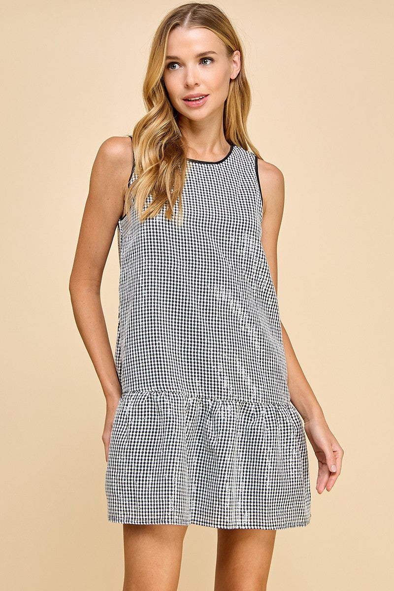 sequin checkerboard dress Sherri Hill Checker Sequin Homecoming Dress 55904