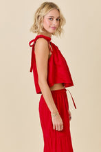 Load image into Gallery viewer, NEWEST ARRIVAL Red Linen Pants Set
