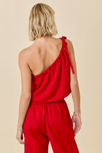Load image into Gallery viewer, NEWEST ARRIVAL Red Linen Pants Set
