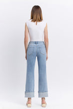 Load image into Gallery viewer, NEWEST ARRIVAL Light Denim High Rise Cuff Jeans
