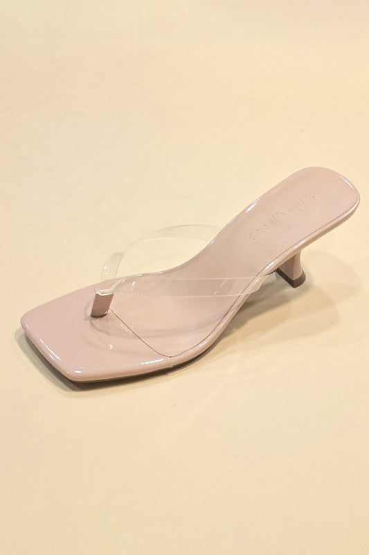 NEWEST ARRIVAL Clear Thong Heel