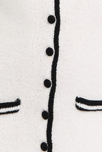 Load image into Gallery viewer, FINAL SALE White/Black Knit Sleeveless Dress
