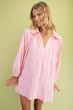 Load image into Gallery viewer, LAST ONE FINAL SALE Baby Pink Peter Pan Collar Dress
