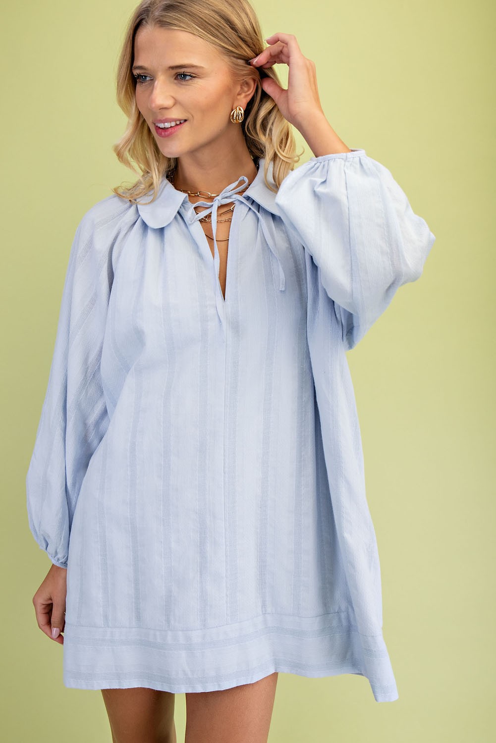 Baby Blue Peter Pan Collar Dress