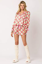 Load image into Gallery viewer, LAST SIZE Red Satin Christmas Tree Pajama Set
