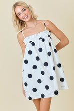 Load image into Gallery viewer, NEWEST ARRIVAL White/Black Polka Dot Dress
