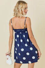 Load image into Gallery viewer, NEWEST ARRIVAL Navy Polka Dot Dress
