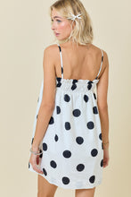 Load image into Gallery viewer, NEWEST ARRIVAL White/Black Polka Dot Dress

