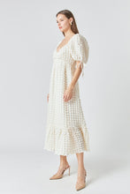 Load image into Gallery viewer, Cream Textured Maxi Dress
