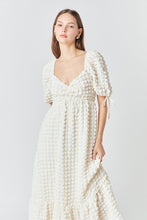 Load image into Gallery viewer, Cream Textured Maxi Dress
