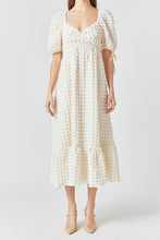 Load image into Gallery viewer, Cream Textured Maxi Dress
