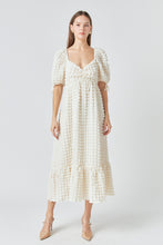 Load image into Gallery viewer, Cream Textured Maxi Dress
