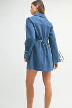 Load image into Gallery viewer, NEWEST ARRIVAL Denim Tie Back Dress
