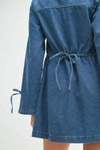 Load image into Gallery viewer, NEWEST ARRIVAL Denim Tie Back Dress
