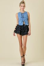 Load image into Gallery viewer, NEWEST ARRIVAL Denim Front Tie Vest
