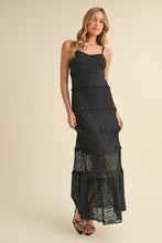 Load image into Gallery viewer, NEWEST ARRIVAL Black Lace Maxi Dress
