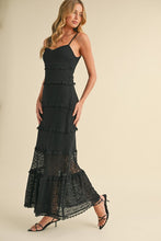 Load image into Gallery viewer, NEWEST ARRIVAL Black Lace Maxi Dress
