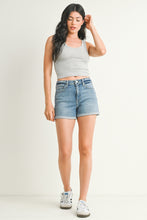 Load image into Gallery viewer, NEWEST ARRIVAL Medium Denim Wash Cuff Shorts

