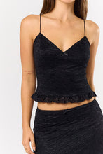 Load image into Gallery viewer, LAST ONE Black Lace Cami Maxi Skirt Set
