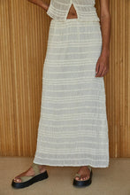 Load image into Gallery viewer, NEWEST ARRIVAL Off White Smocking Maxi Skirt Set
