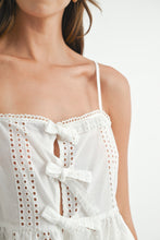 Load image into Gallery viewer, NEWEST ARRIVAL White Eyelet Peplum Shorts Set
