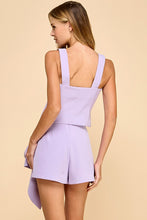 Load image into Gallery viewer, FINAL SALE Lavender Drape Skort Set
