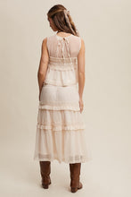 Load image into Gallery viewer, NEWEST ARRIVAL Cream Sheer Organza Midi Skirt Set
